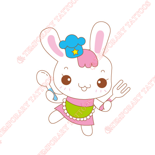 Rabbit Customize Temporary Tattoos Stickers NO.8909